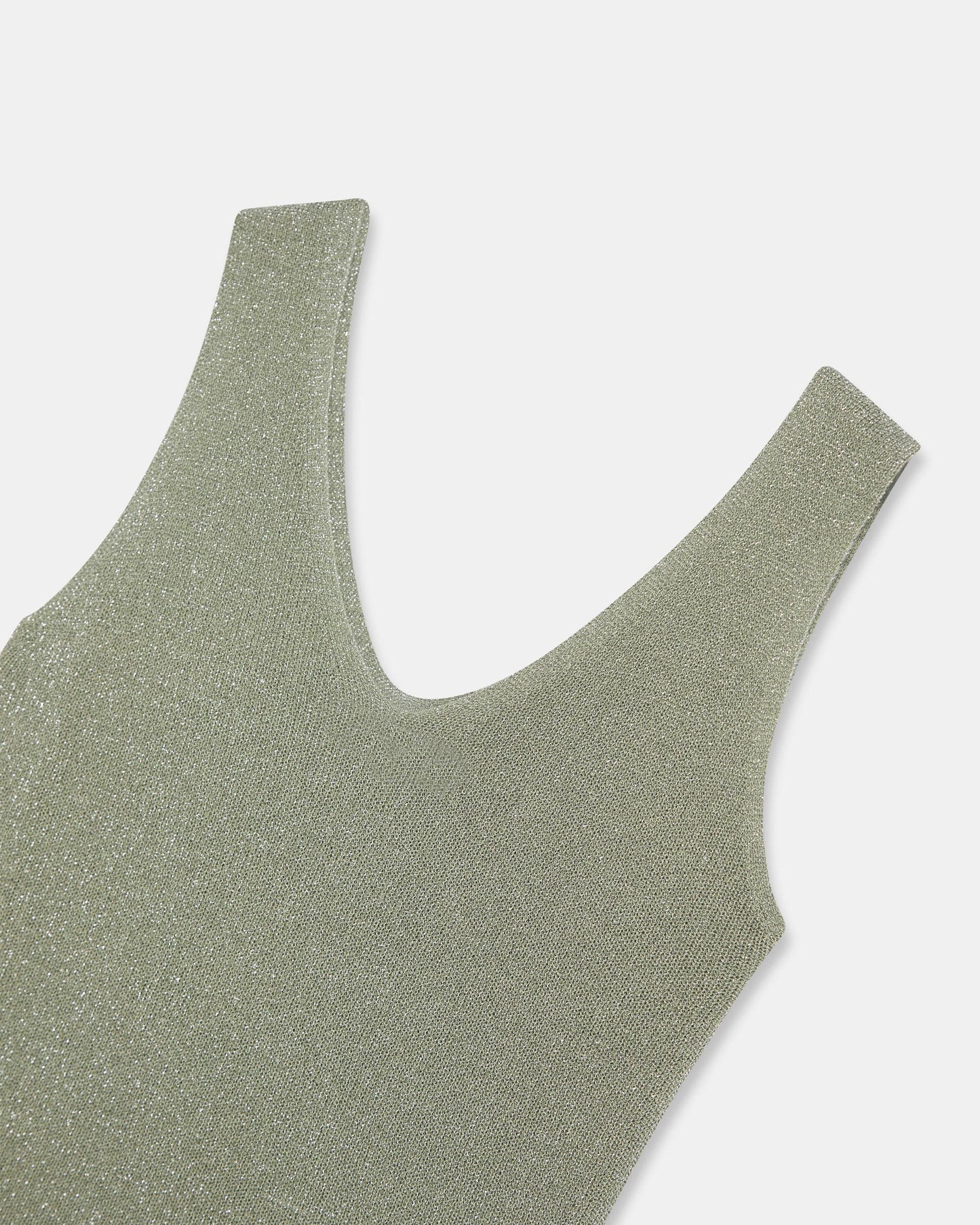 Top Bretelles Lurex Vert