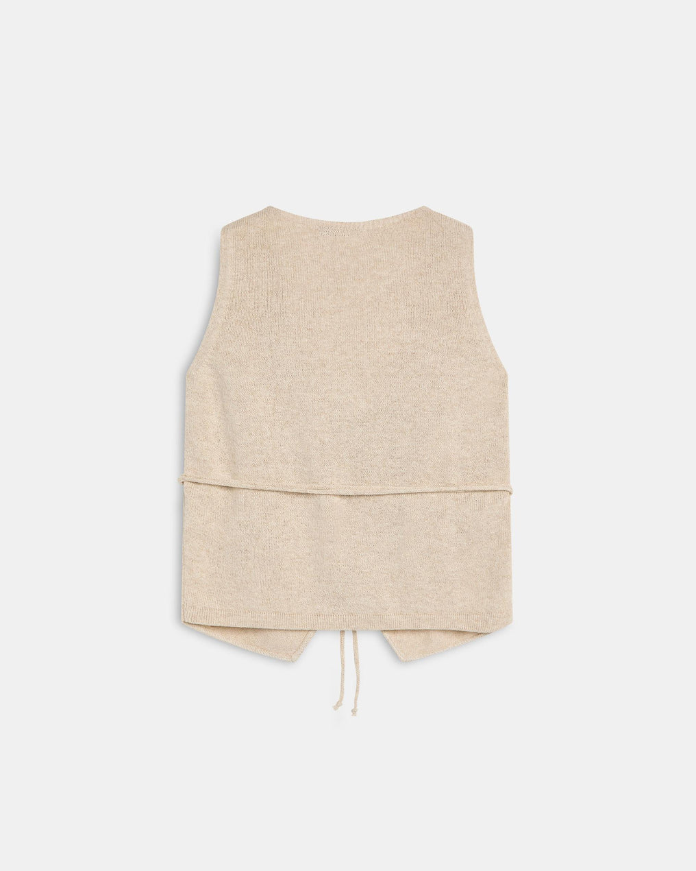 Top Maille Croisé Écru