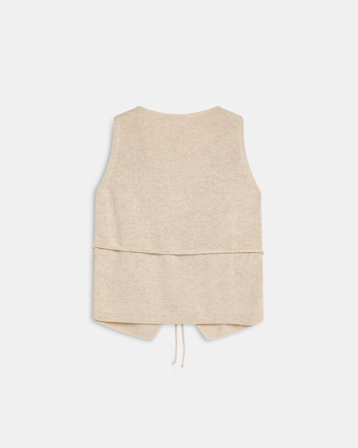 Top Maille Croisé Écru