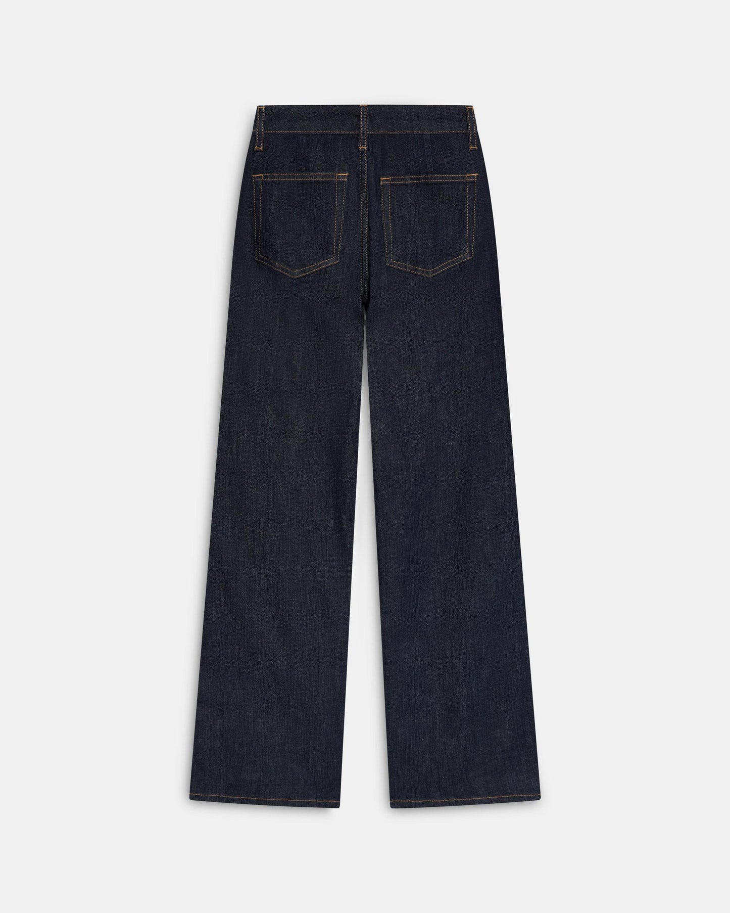 Dark Blue Jeans with Topstitching