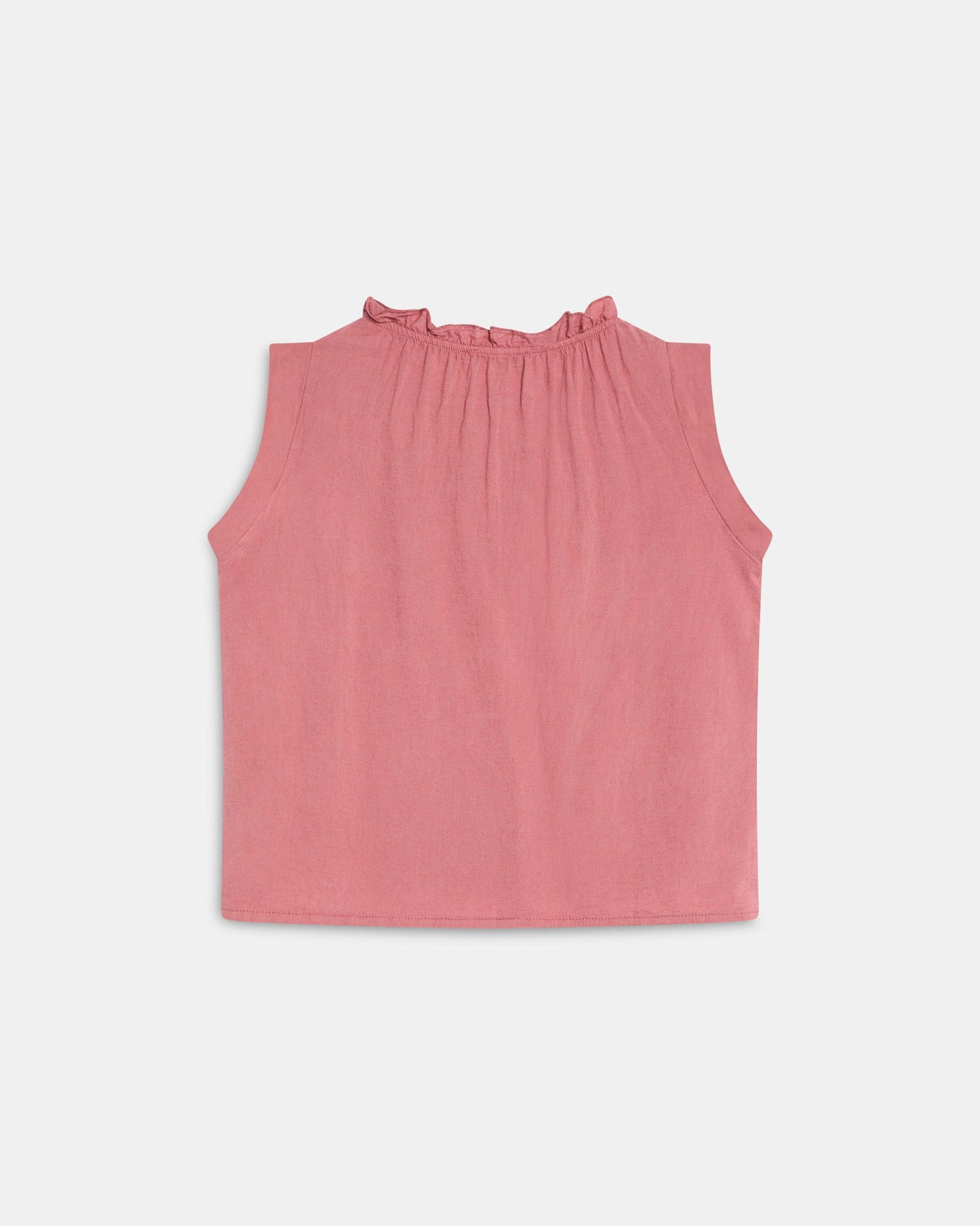 Top Linho Folho Gola Coral