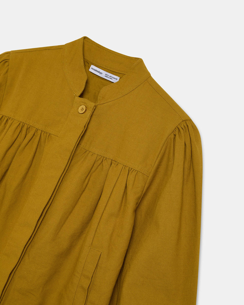 Bomber Canesú Canvas Mostaza