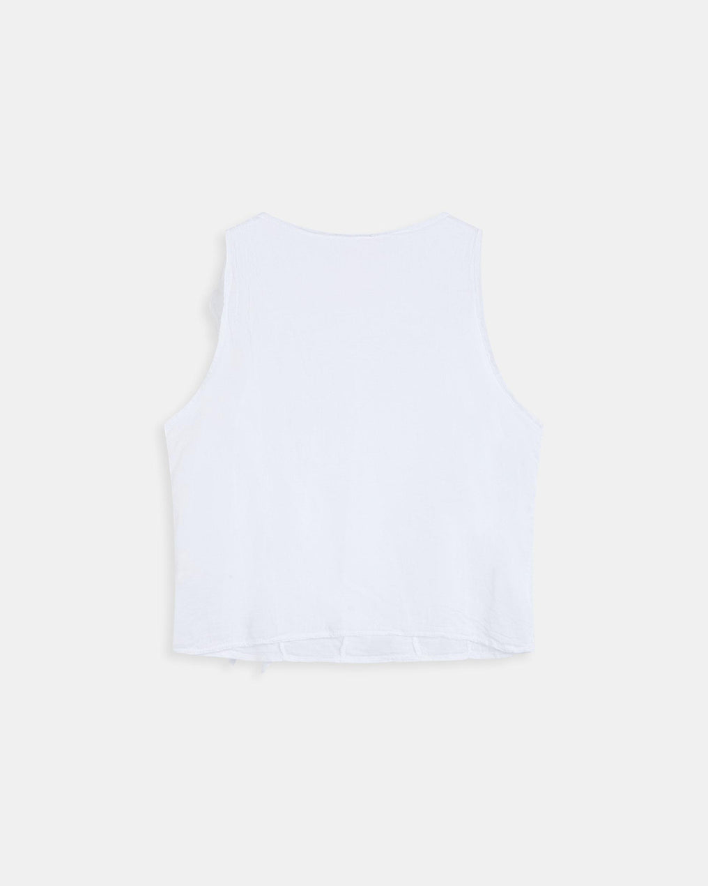 Blouse Volants Avant Blanc