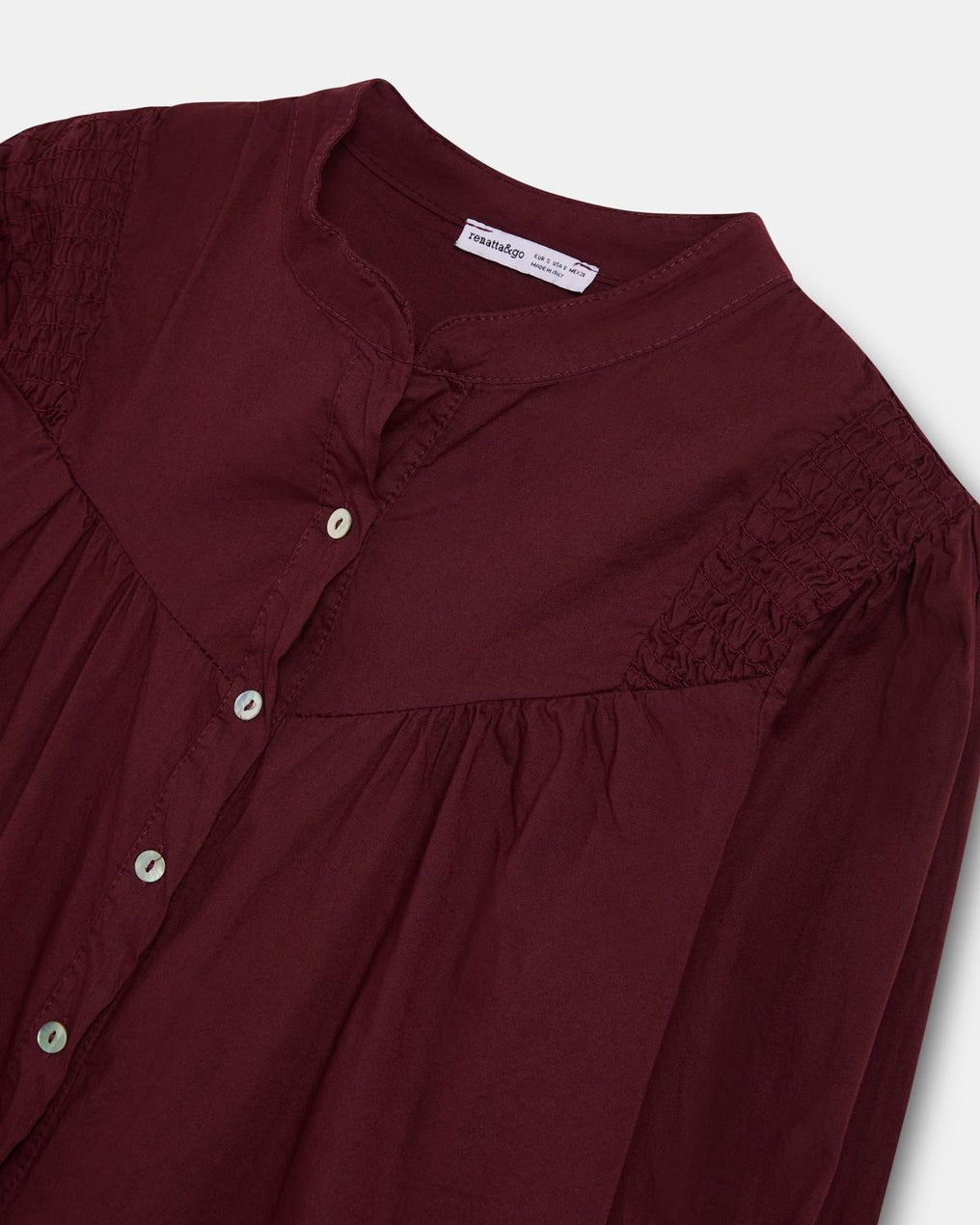 Erlauntza xehetasundun blusa granatea