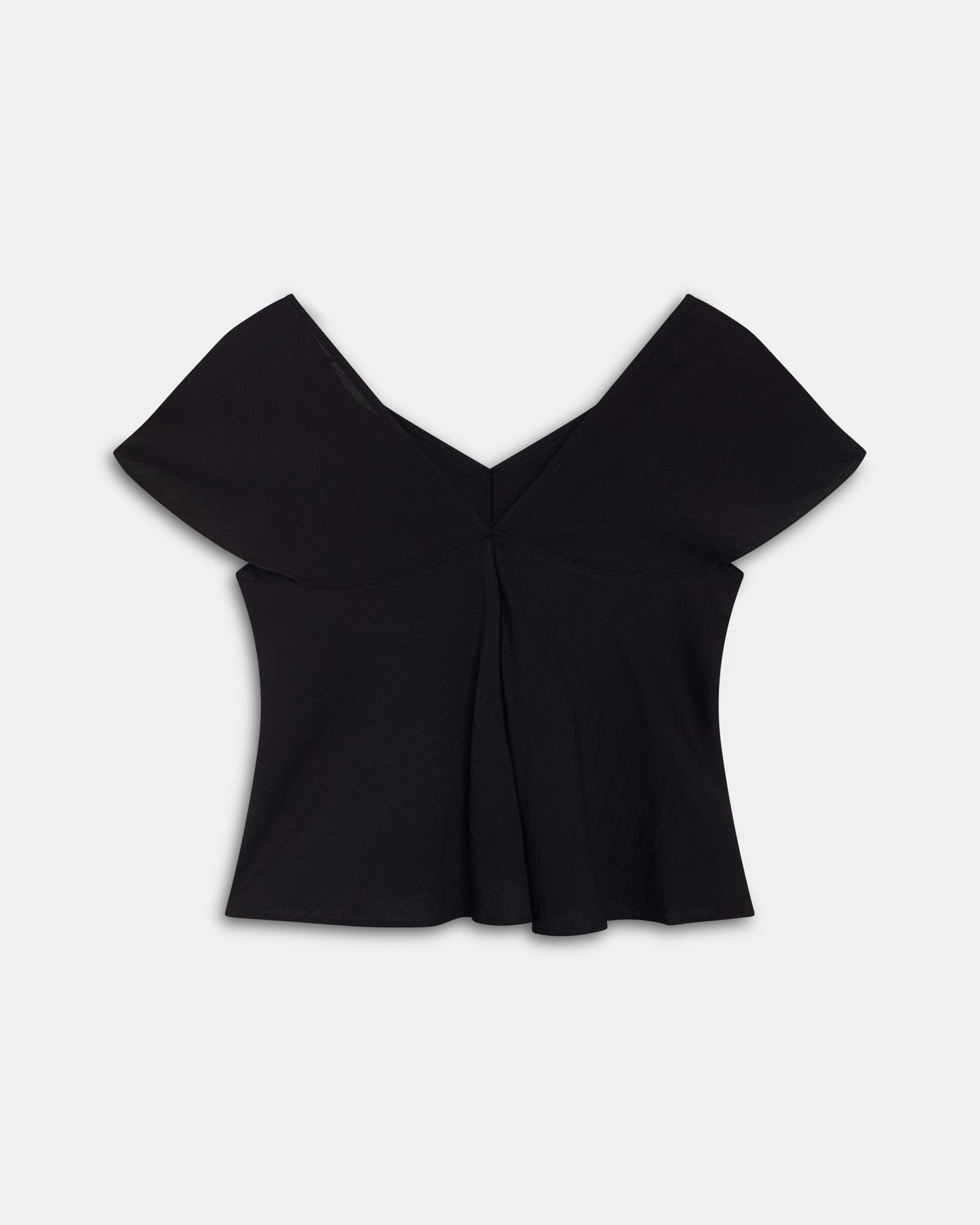 Blusa Decote em V Costas Preto
