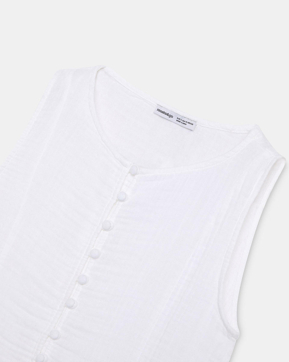 Top White Covered Buttons
