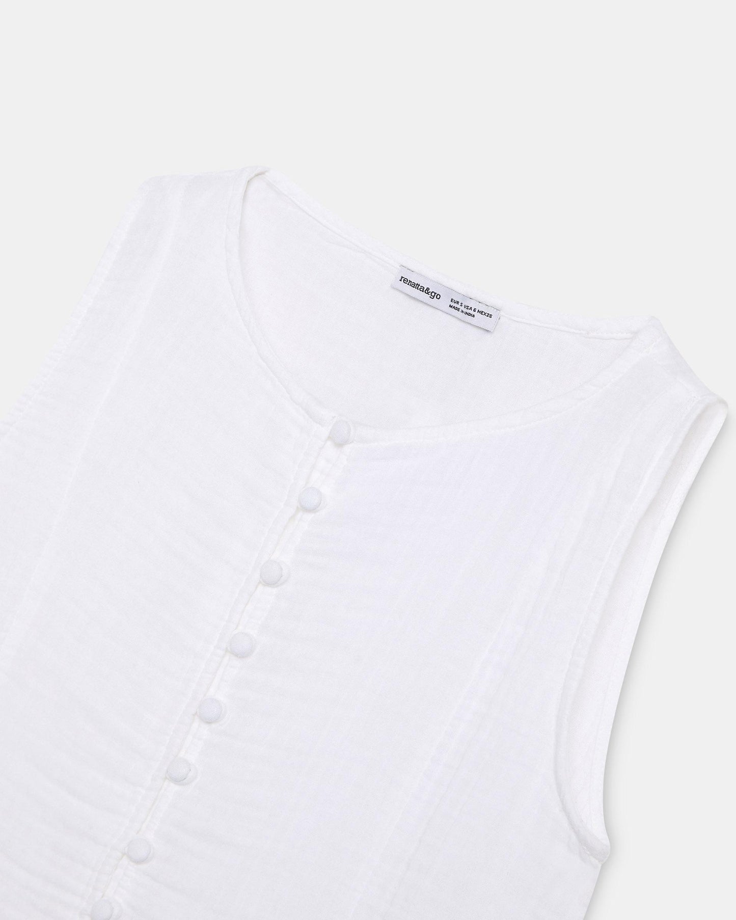 Top White Covered Buttons