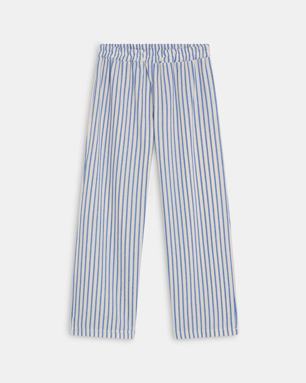 Calças Fluidas Riscas Azul