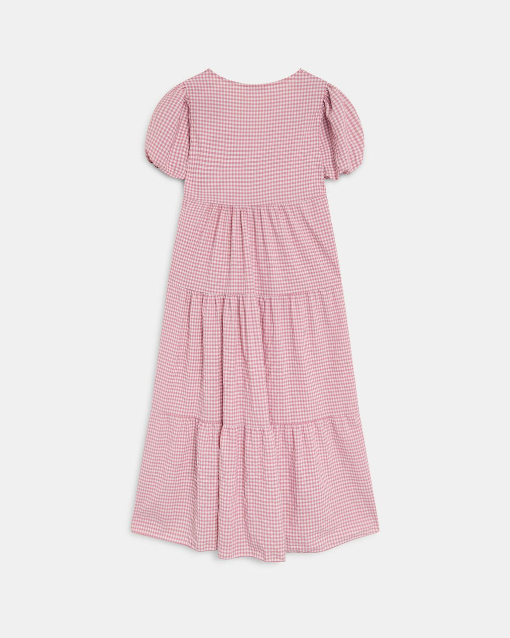 Vestido Comprido com Cortes Rosa