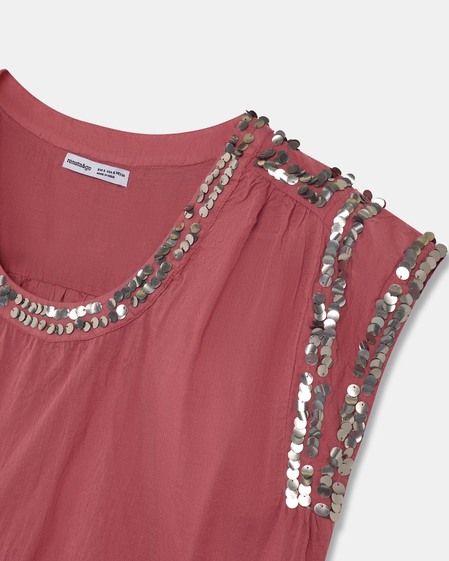 Pink Sequin Blouse