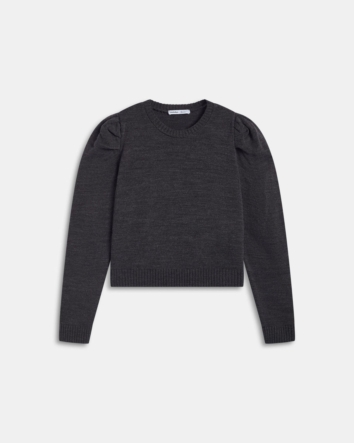 Pull Anthracite à Manches Bouffantes