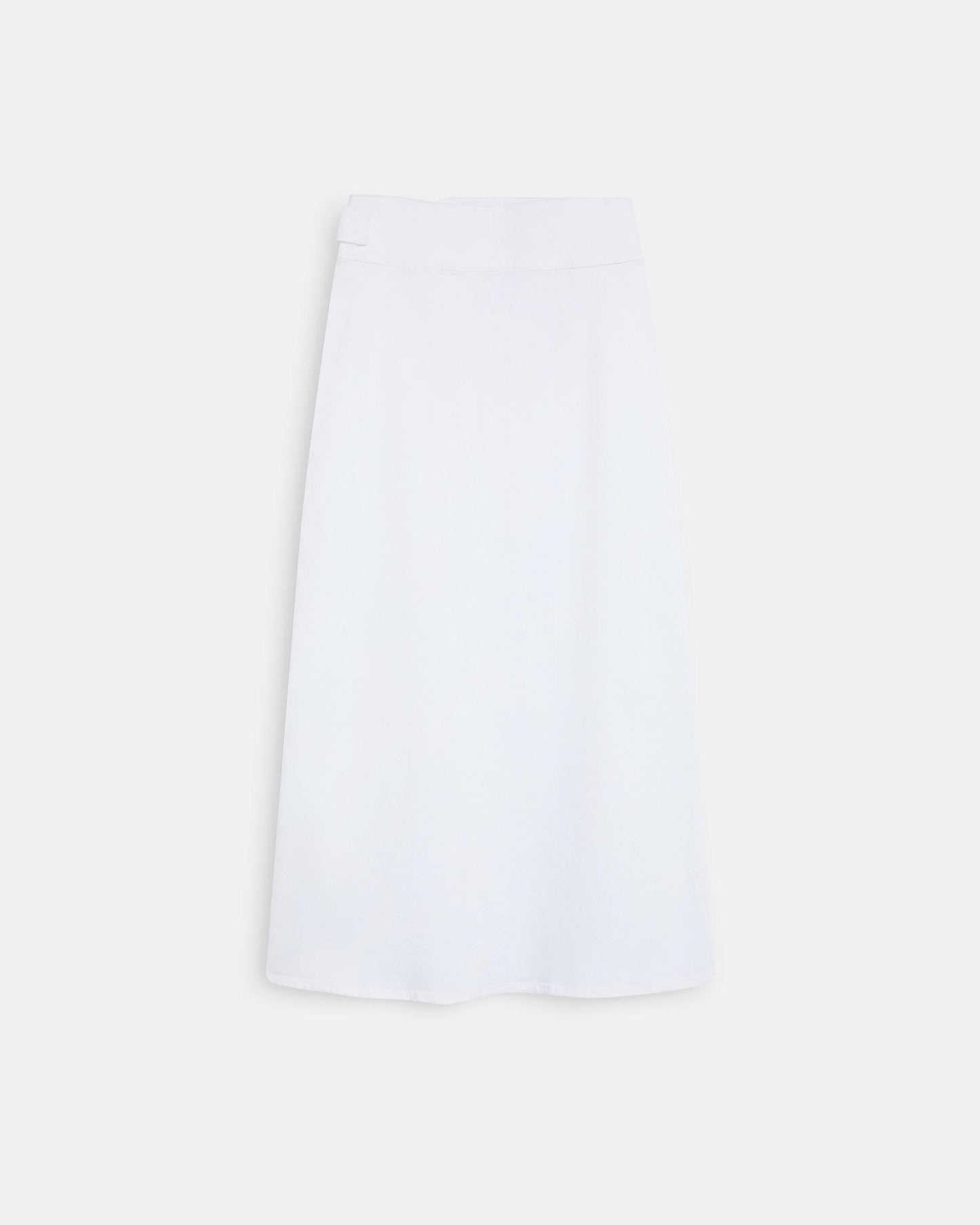 Skirt Belt Buckle Side White