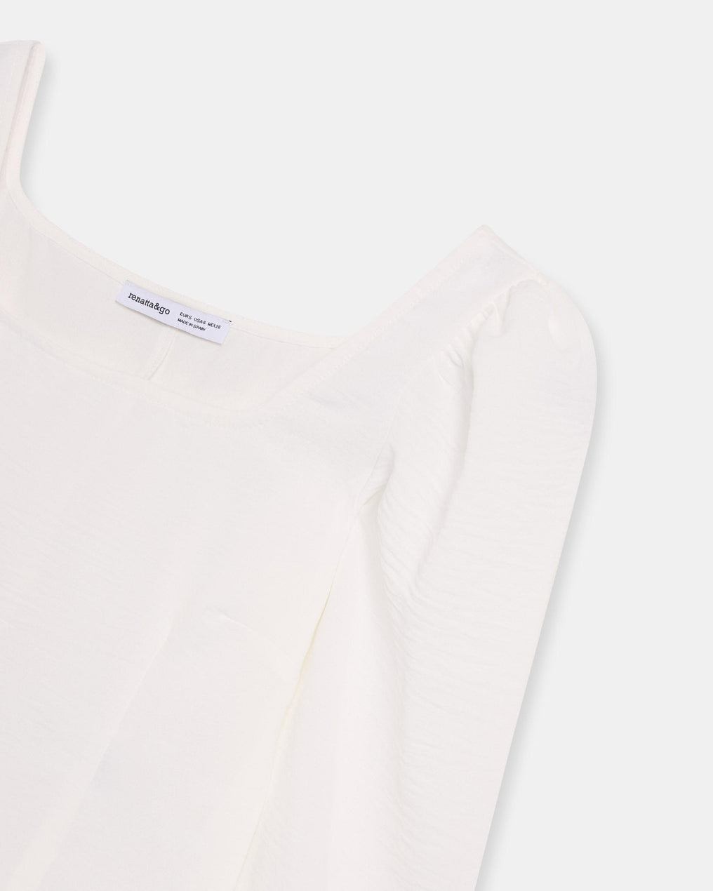 Blusa Decote Quadrado Branca