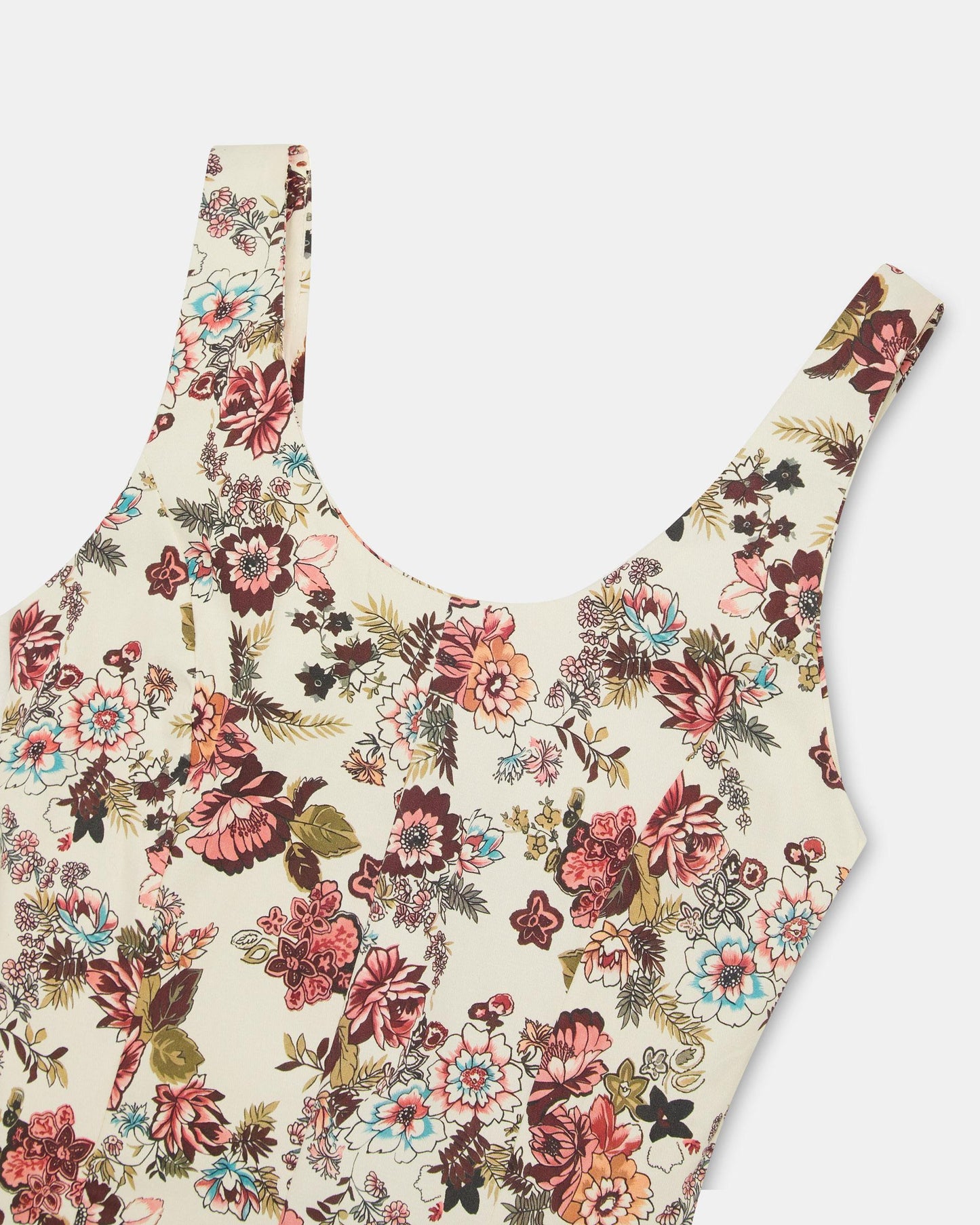 Top Corsetero Estampado Floral Multicolor