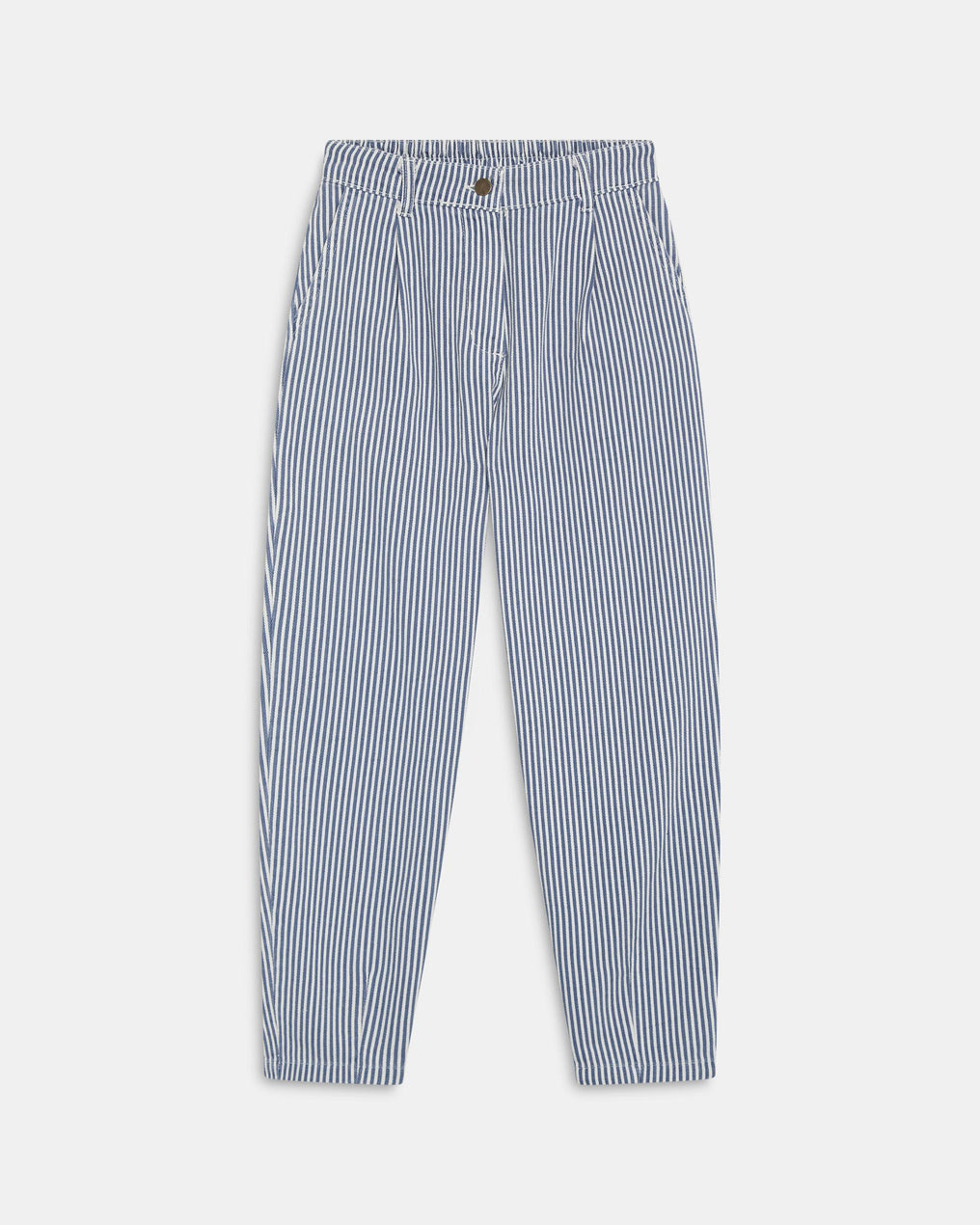 Blue Striped Balloon Jeans