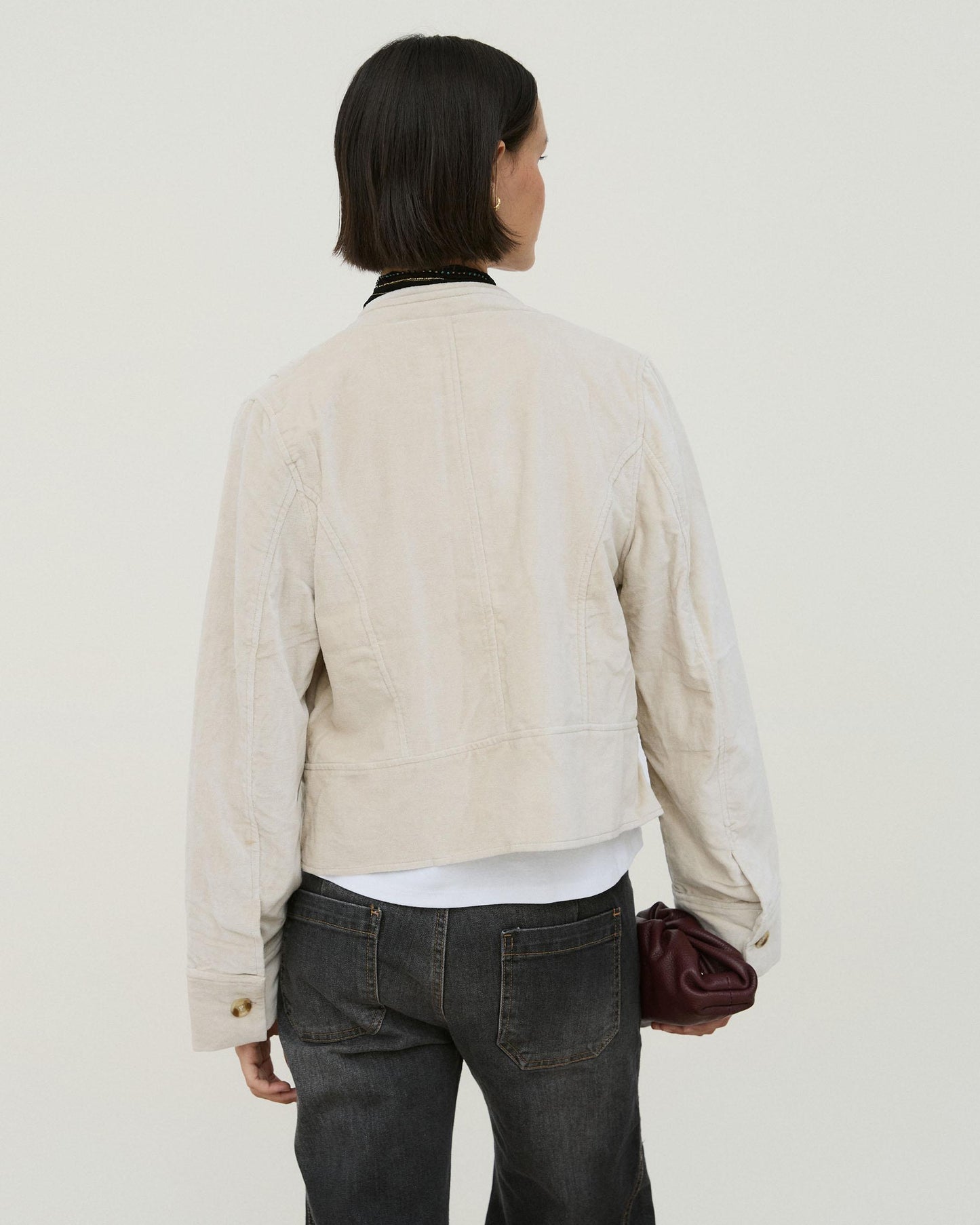 Chaqueta Velvetone Nervios Crudo