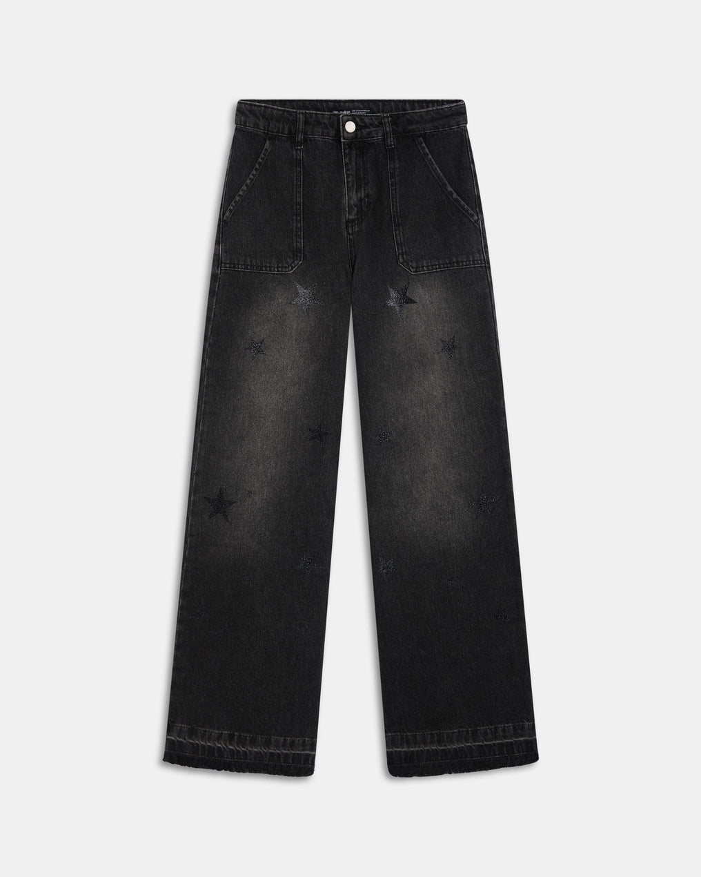 Jeans Worker Estrellas Brillos Antracita