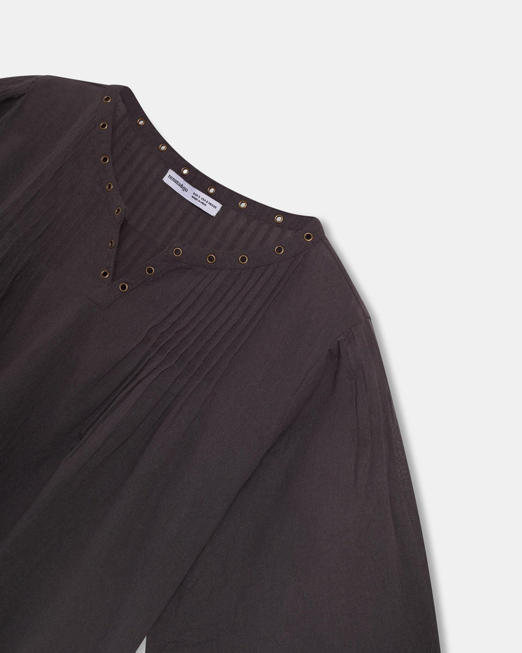 Blusa Arandelas Antracita
