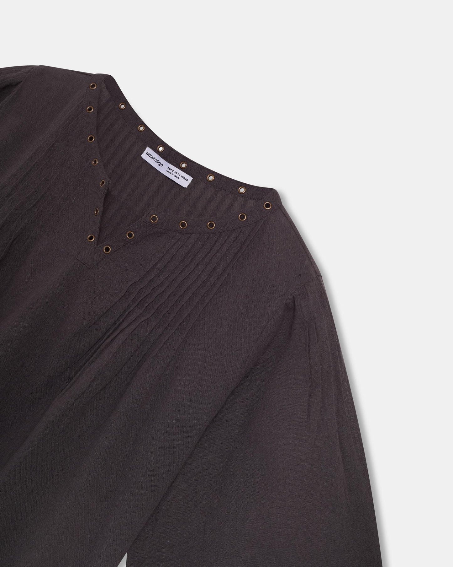 Blusa Arandelas Antracita