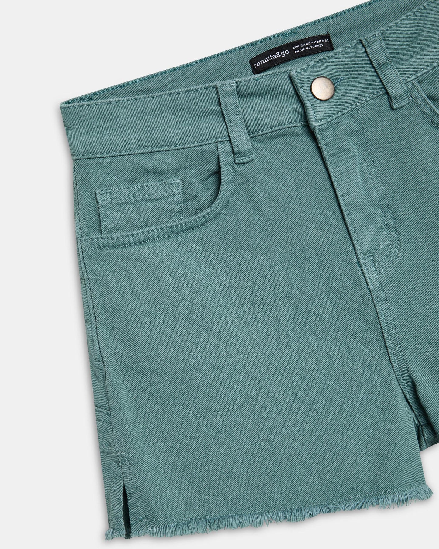 Shorts Estrellas Traseras Verde Agua