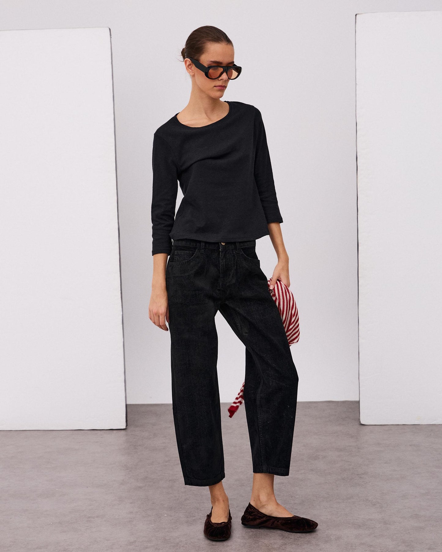 Jeans Balloon Velvetone Negro