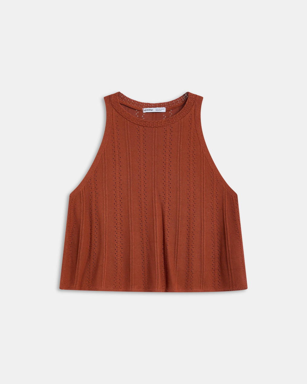 Top Maille Ajouré Tuile