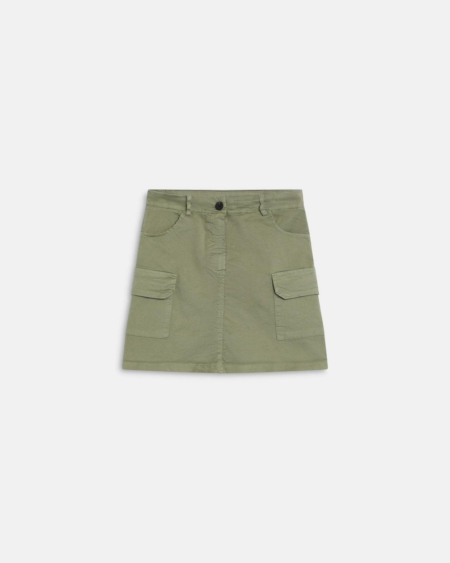 Green Cargo Pocket Miniskirt