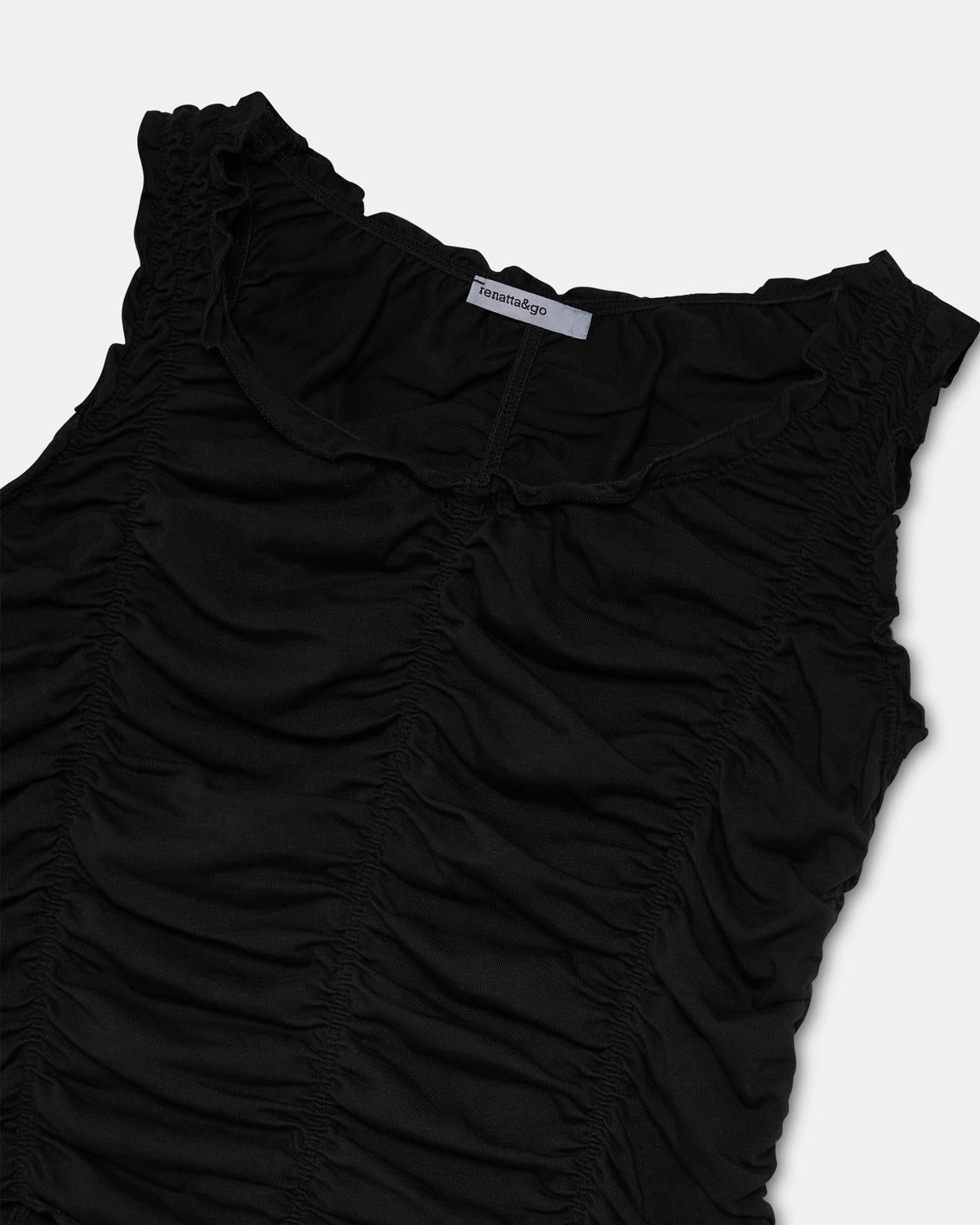 Camiseta Tirantes Gomas Negro