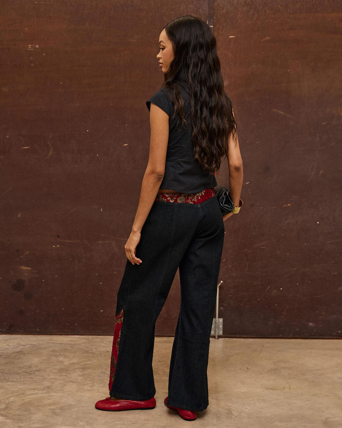 Jeans Velvetone Contraste Antracite