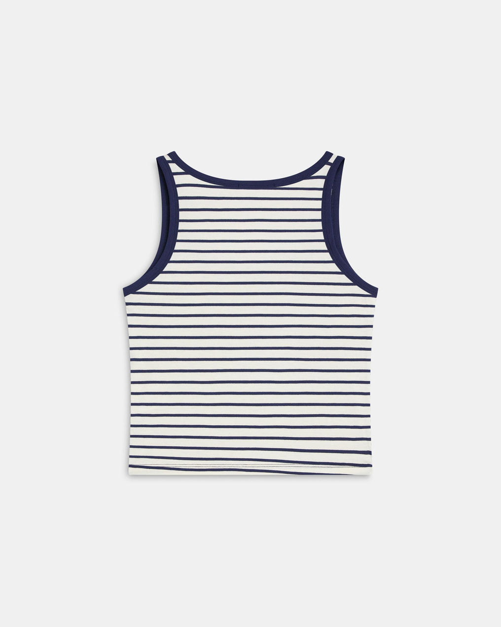T-shirt de Alças Riscas Azul-Marinho