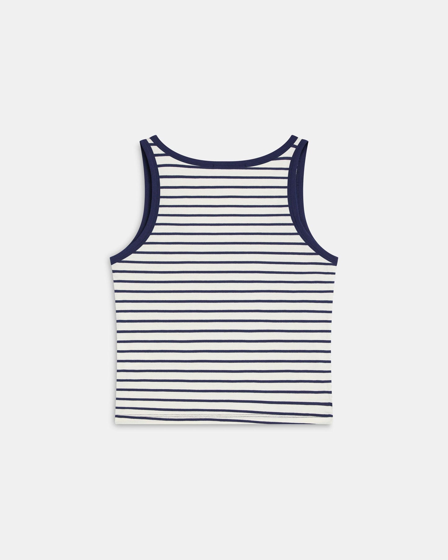 T-shirt de Alças Riscas Azul-Marinho