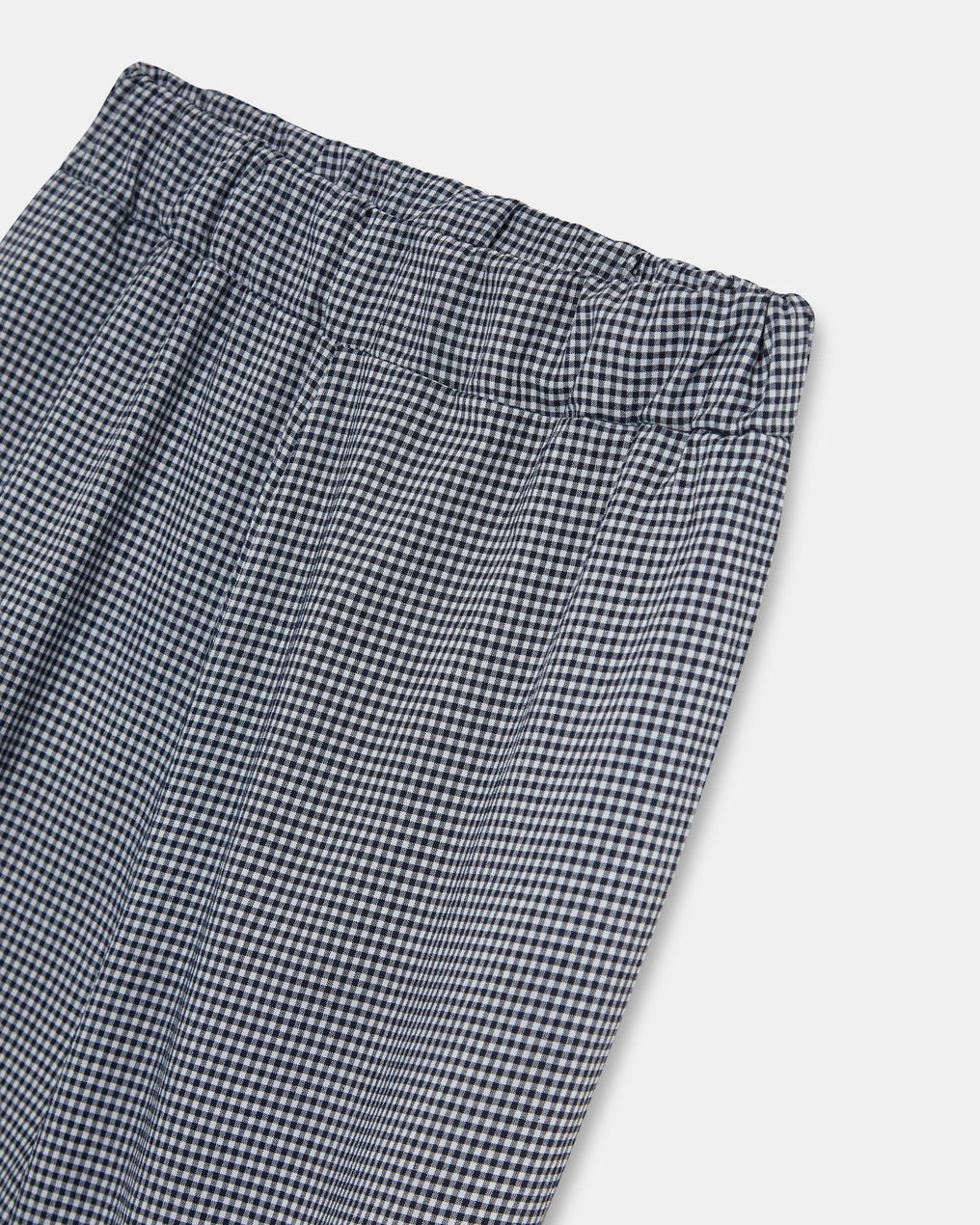 Pantalón Bombacho Cuadros Vichy Azul Oscuro