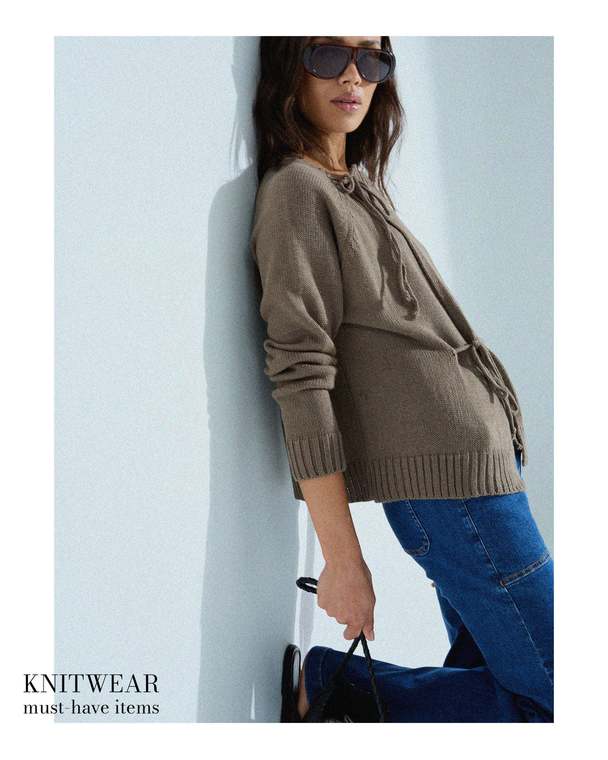 Chaqueta Lazadas Laterales Taupe