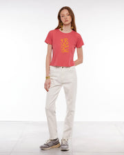 Camiseta Manga Corta Coral Rosa - 3