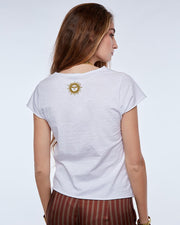 Camiseta Manga Corta Sol Blanco - 5